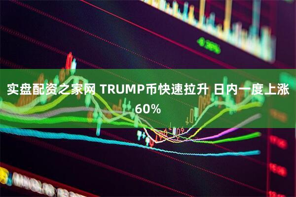 实盘配资之家网 TRUMP币快速拉升 日内一度上涨60%