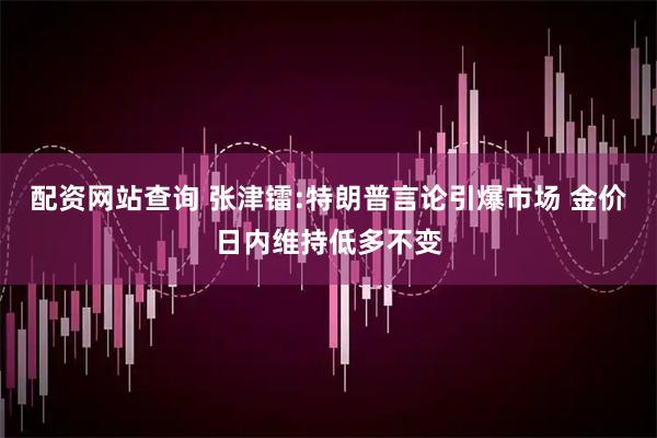 配资网站查询 张津镭:特朗普言论引爆市场 金价日内维持低多不变